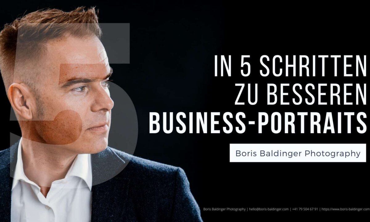 Boris Baldinger - In 5 Schritten zu besseren Business-Portraits
